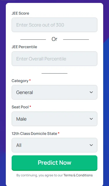 online Engineering rank prediction