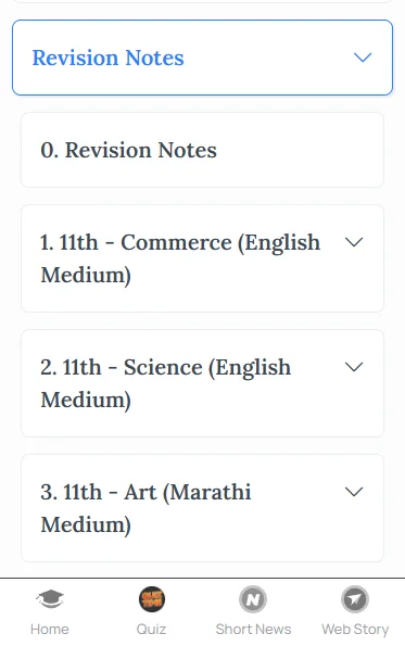 Maharashtra Board Class 11 भूगोल revision notes (Marathi Medium) PDF free download
