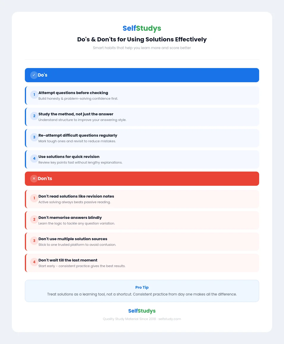 Dos and Donts For Using Solutions Effectively