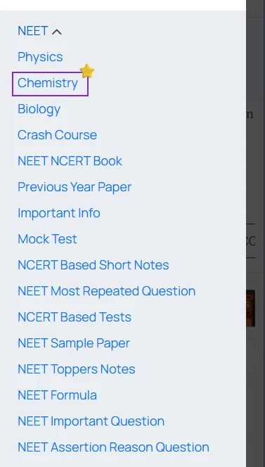 Chemistry short notes for NEET