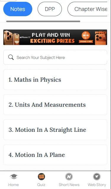 Maths in Physics handwritten notes JEE Main