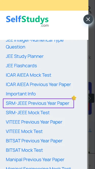 previous year question papers of SRMJEEE