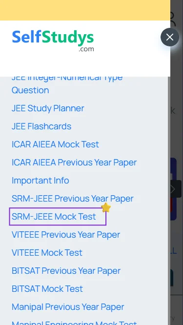 SRMJEEE free mock test