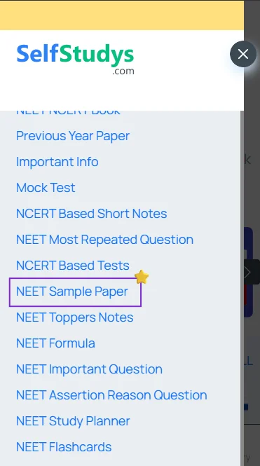 NEET sample question paper