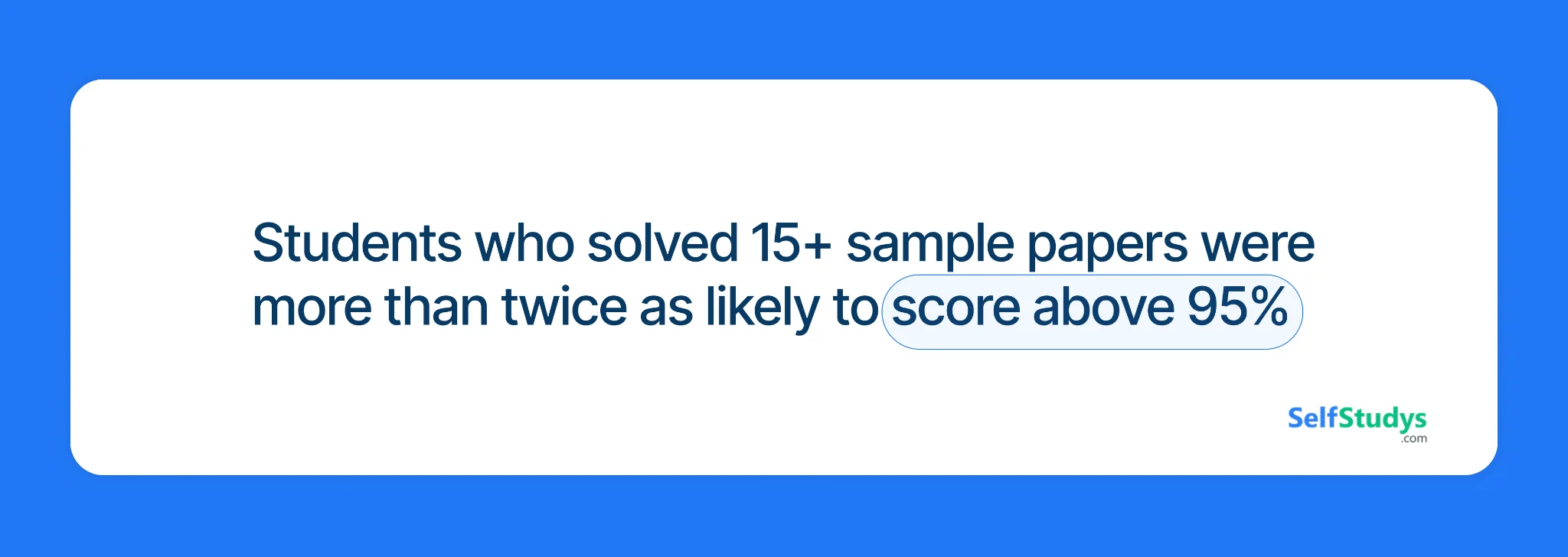 SelfStudys Research, India | Class 12 Sample Paper Survey 2026