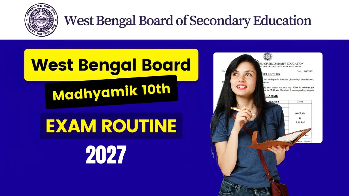 Madhyamik Routine 2027 West Bengal Board