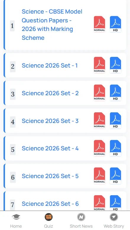 CBSE sample paper 2027 Class 10 Science with solution​