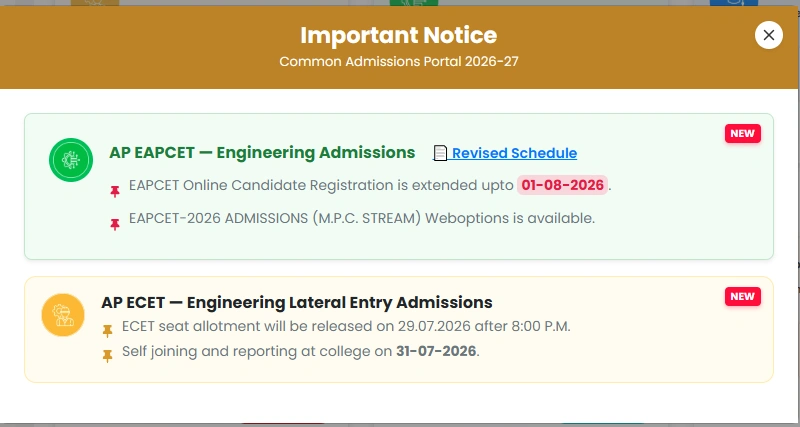 ap eamcet counselling registration last date