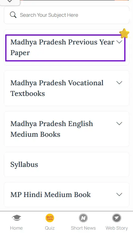 Class 9 previous year question papers MP Board
