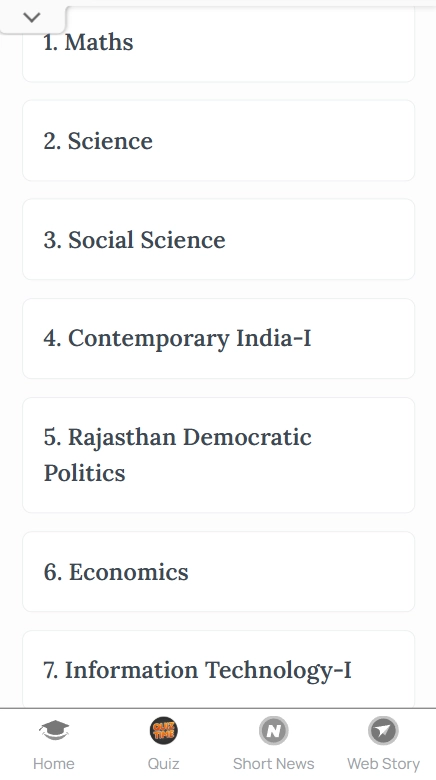 RBSE books for Class 9​