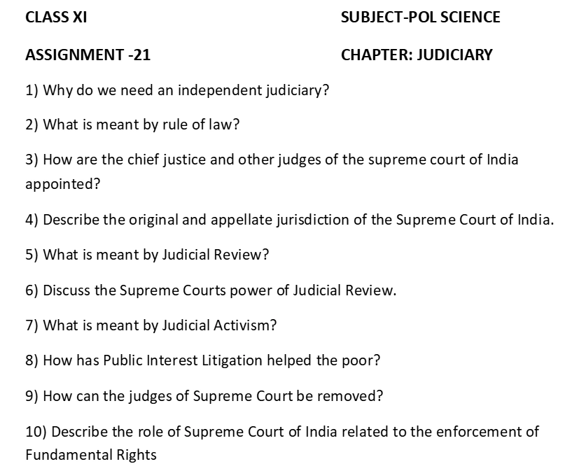 worksheet for Class 11