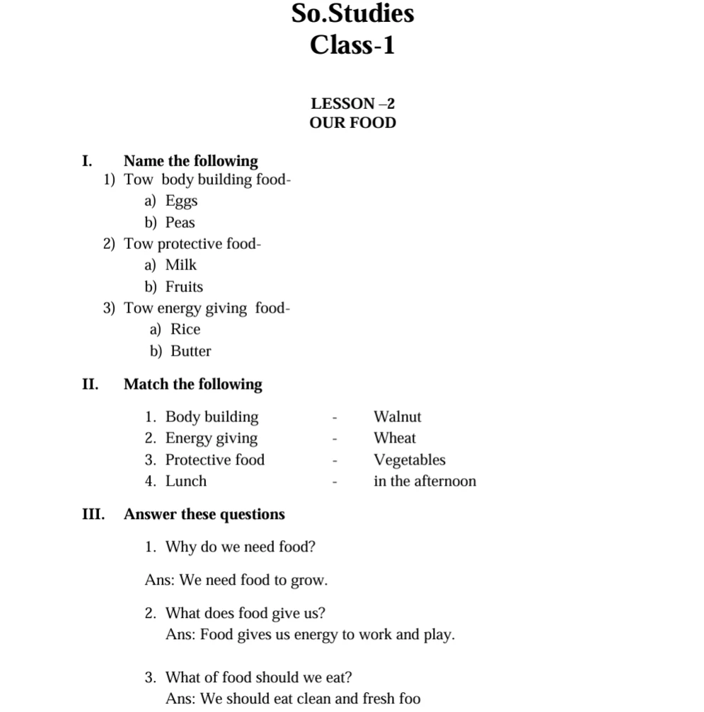 worksheets