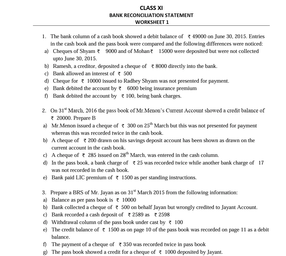 CBSE worksheets free download PDF