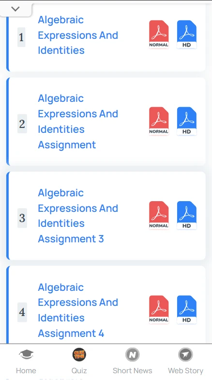 CBSE Class 8 worksheets 2027