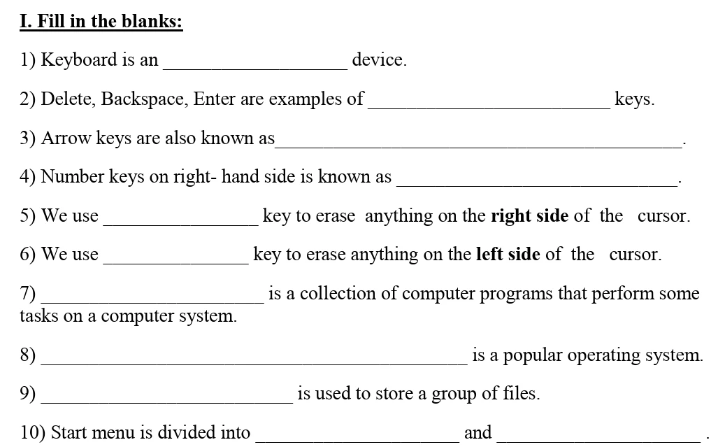 Class 3 worksheets all subjects