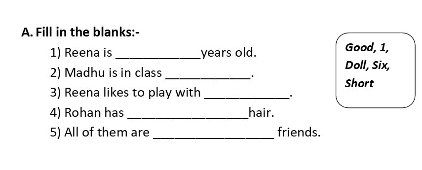 Grade 1 worksheets