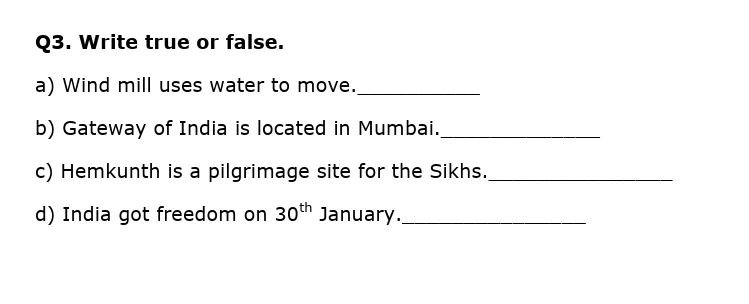 Class 1 worksheets all subjects