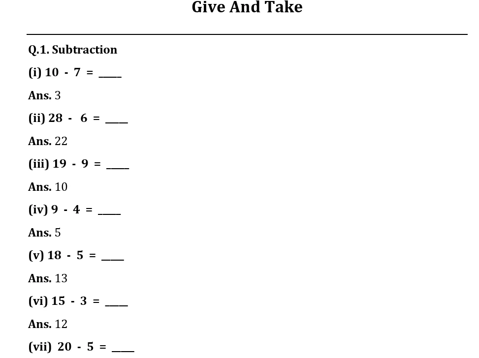 Class 3 Maths worksheets free download