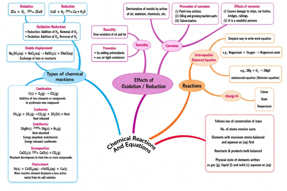 Mind Map of Class 10 Science