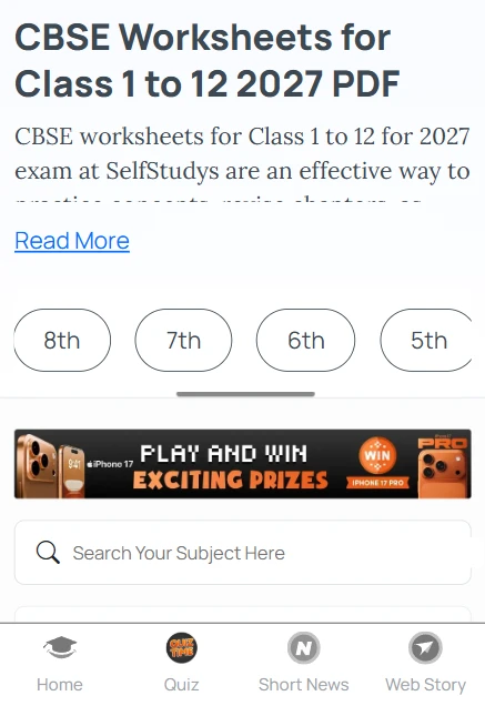 CBSE Class 7 Maths worksheets 2027