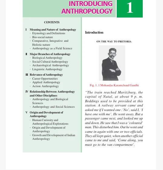 Kerala Board Introduction Anthropology Textbooks