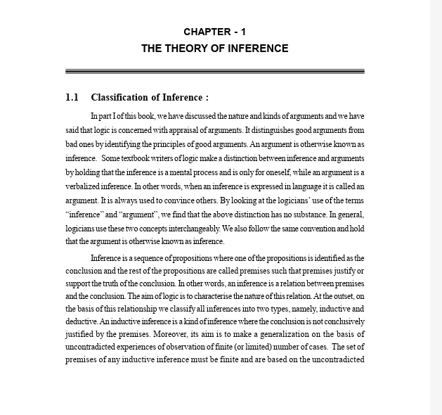 CHSE Odisha Class 12 books 2026 Theory of Inference Chapter 1