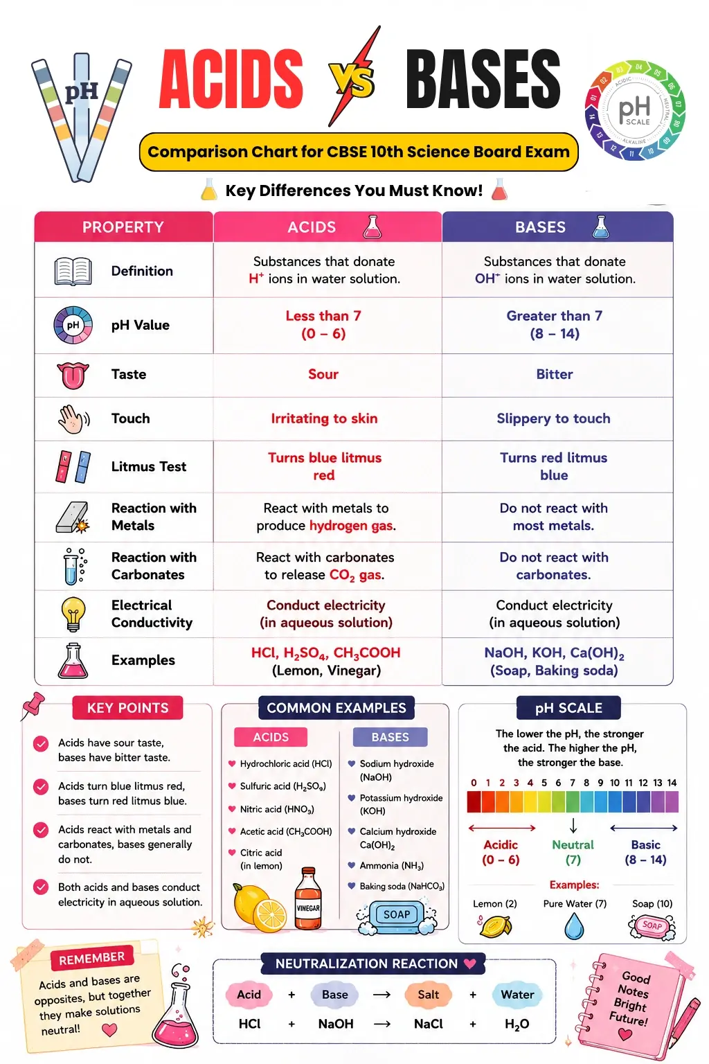 Acids vs Bases