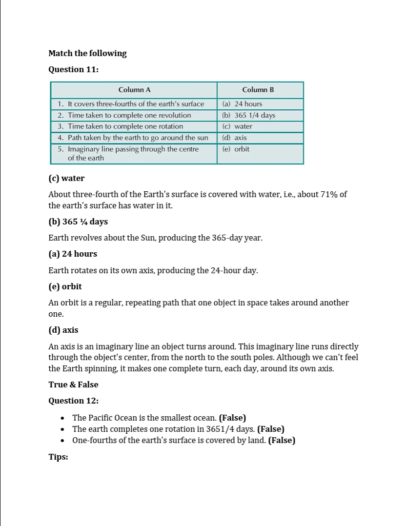 printable Social Science worksheets for Class 3