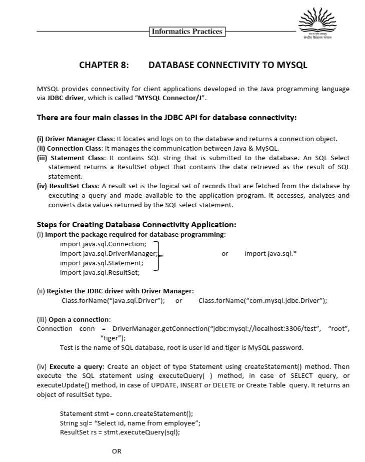 CBSE Class 12 Informatics Practices worksheets 2027