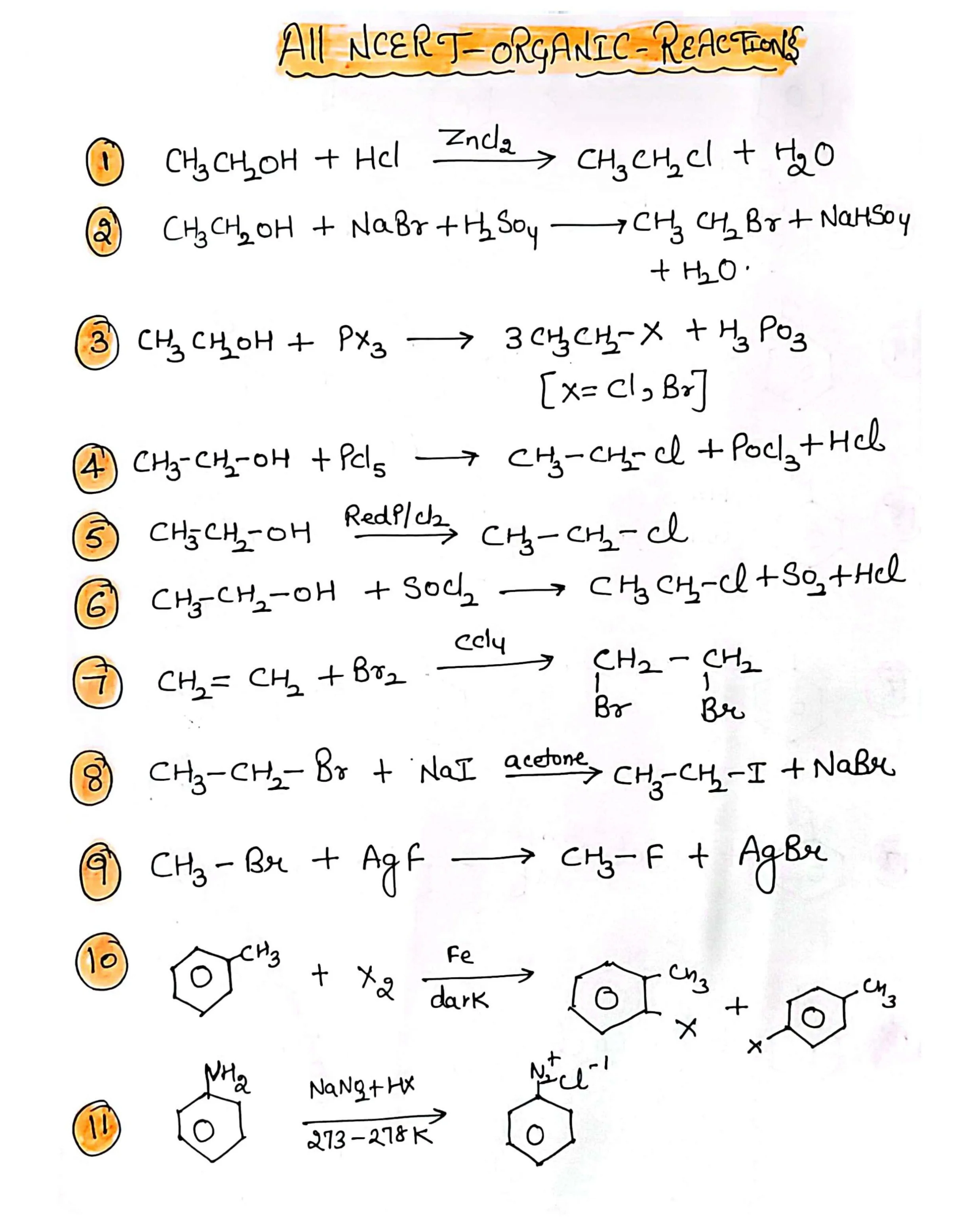Top 100 Organic Chemistry Reactions PDF