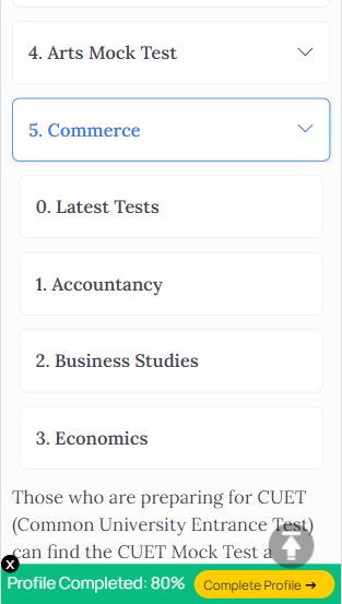 Accountancy Mock Test CUET, CUET Accountancy Mock Test, Accountancy CUET Mock Test, Accountancy CUET Mock Test in Hindi, CUET Accountancy Mock Test in English, Accountancy CUET Mock Test Series with Solutions