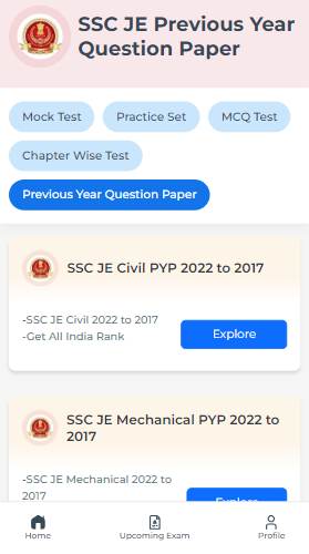 SSC JE Previous Year Question Paper, SSC JE Previous Year Question Paper PDF, SSC JE Previous Year Question Paper Book PDF, SSC JE Previous Year Question Paper PDF Download, SSC JE Previous Year Question Paper PDF in Hindi, SSC JE Civil Previous Year Question Paper, SSC JE EE Previous Year Question Paper, SSC JE Mechanical Engineering Previous Year Question Papers