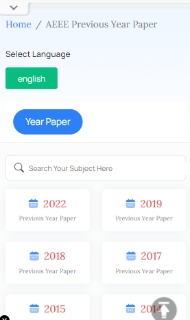 AEEE 2022 Question Papers, AEEE 2022 Question Paper with Solutions, AEEE 2022 Question Paper with Solutions PDF, AEEE Question Papers 2022 AEEE Question Papers 2022 PDF