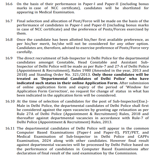 SSC CPO Important Chapter, SSC CPO Subject-Wise Topics, Topics for SSC CPO Exam