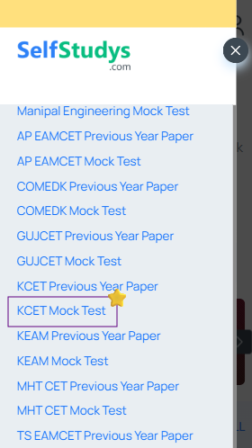KCET Mock Test, KCET Mock Test Free, KCET Mock Test 2025, KCET Online Mock Test, KCET Mock Test Series, KCET Online Mock Test Free