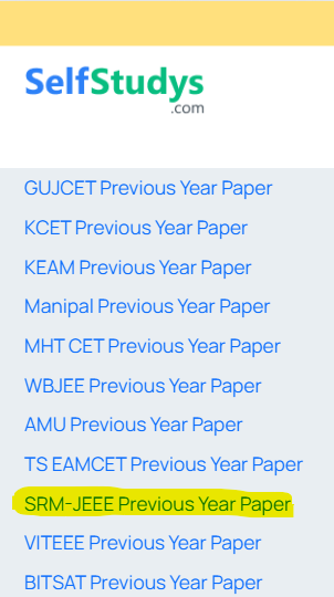 SRMJEEE 2017 Question Paper, SRMJEEE 2017 Question Paper with Solutions, SRMJEEE 2017 Question Paper PDF, SRMJEEE 2017 exam papers, SRMJEEE Question Paper 2017, Download SRMJEEE 2017 Question Paper