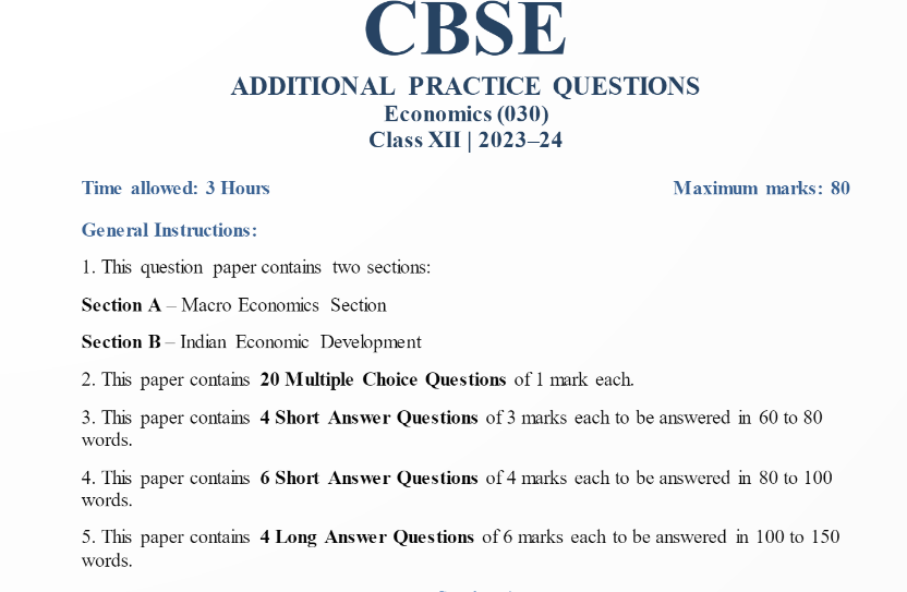 Practice Questions CBSE Class 12, Practice Questions CBSE Class 12 2023-24, Practice Questions CBSE Class 12 PDF, Download Practice Questions CBSE Class 12, CBSE Class 12 Practice Questions 2023-24, CBSE Practice Questions Class 12 2023-24, CBSE Class 12 Additional Practice Questions, CBSE Class 12 Practice Based Questions, CBSE Class 12 Practice Based Questions with Marking Scheme, How to Download Additional Practice Questions CBSE Class 12