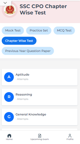 SSC CPO Important Chapter, SSC CPO Subject-Wise Topics, Topics for SSC CPO Exam