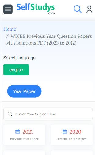 WBJEE 2023 Question Papers, WBJEE 2023 Question Paper with Solutions, WBJEE 2023 Question Paper with Solution PDF, WBJEE Question Papers 2023, WBJEE Question Papers 2023 with Solutions PDF, WBJEE 2023 Question Paper in Hindi, WBJEE 2023 Question Paper in English