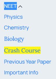NEET Crash Course 2024, Online NEET Crash Course 2024, NEET 2024 Crash Course, Online NEET Crash Course for 30 Days, NEET Crash Course Fees, Online Crash Course for NEET, What is Crash Course for NEET, Subject Wise NEET Crash Course 2024, NEET Physics Crash Course 2024, NEET Chemistry Crash Course 2024, NEET Biology Crash Course 2024