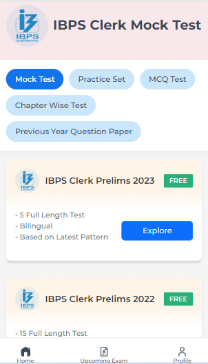 IBPS Clerk exam Mock Test, IBPS Clerk Mock Test, IBPS Clerk Free Mock Test, Free online Mock Test for IBPS Clerk, IBPS Clerk Prelims Free Mock Test, IBPS Clerk Mock Test PDF, IBPS Clerk Mock Test with Answer Keys