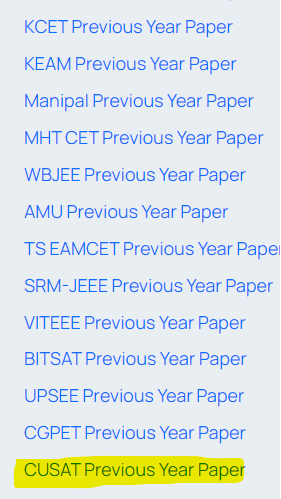 CUSAT Question Paper 2021, CUSAT 2021 Question Paper, CUSAT 2021 Question Paper with Solutions, CUSAT Question Paper 2021 PDF