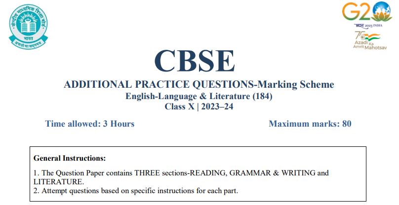 Practice Questions CBSE Class 10, Practice Questions CBSE Class 10 2023-24, Practice Questions CBSE Class 10 PDF, Download Practice Questions CBSE Class 10, CBSE Class 10 Practice Questions 2023-24, CBSE Practice Questions Class 10 2023-24, CBSE Class 10 Additional Practice Questions, CBSE Class 10 Practice Based Questions, CBSE Class 10 Practice Based Questions with Marking Scheme, How to Download Additional Practice Questions CBSE Class 10