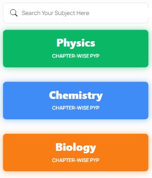 NEET Previous Year Question Papers Chapter Wise, NEET Previous Year Question Papers Chapter Wise PDF, NEET Previous Year Question Papers Chapter Wise With Solutions, PYQ NEET Chapter wise, PYQ NEET Chapter wise questions, NEET Previous Year Question of Chemistry, NEET Previous Year Question of Physics, NEET Previous Year Question of Biology