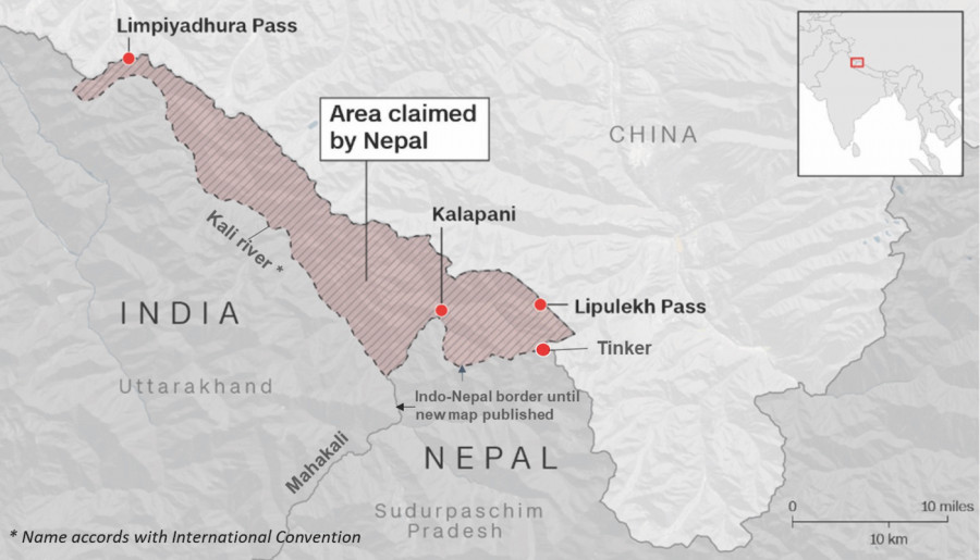 Limpiyadhura-Kalapani-Lipulekh dispute