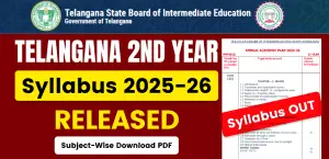 Telangana 2nd Year Syllabus 2025-26: Subject-Wise PDF Download