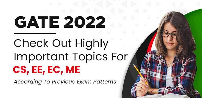 GATE 2022 : Check Out Highly Important topics for CS, EE, EC, ME According To Previous Exam Patterns