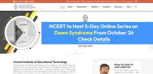 NCERT to Host 5-Day Online Series on Down Syndrome From October 26: Check Details