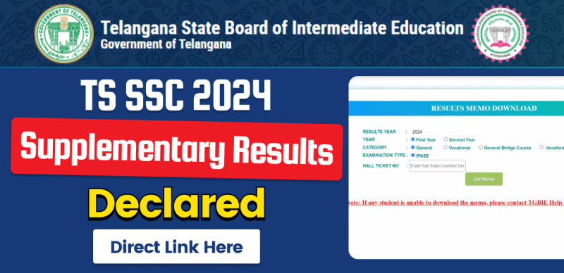 TS SSC Supplementary Results 2024 Declared; Download Result Direct Link Here