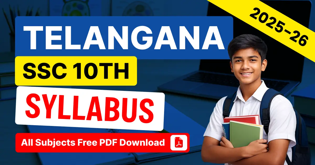 TS SSC 10th Syllabus 2025-26 PDF Download - Subject-Wise Complete Syllabus